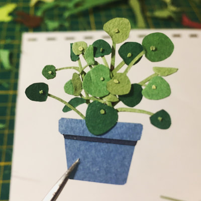 Encore une petite plante en papier